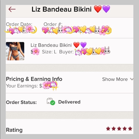 Last S SALE🎉Silver sparkle Bandeau Bikini ❤️💜 - Picture 4 of 4